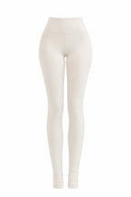 cream leggings on a white background