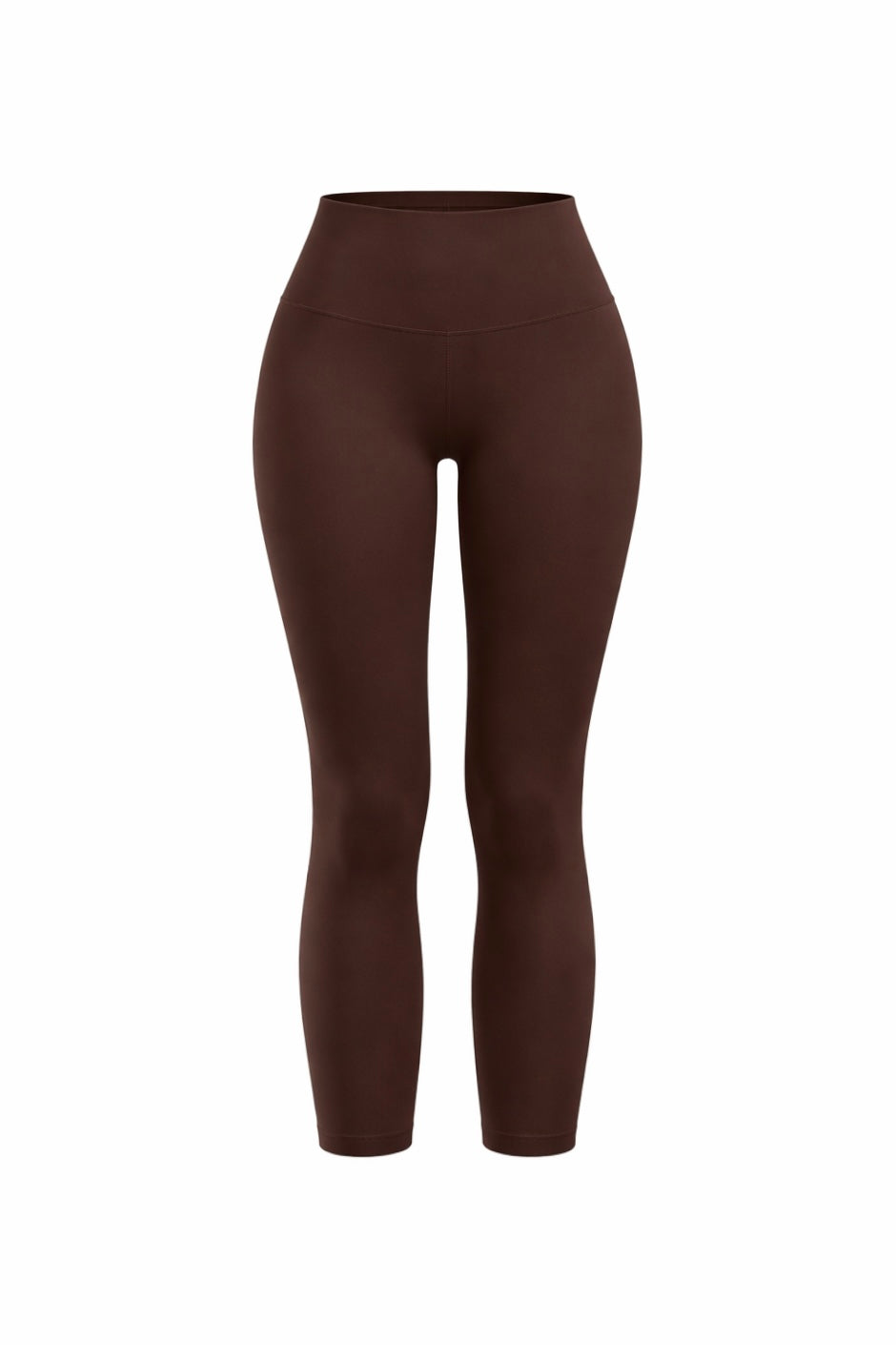 cropped Brown leggings on a white background